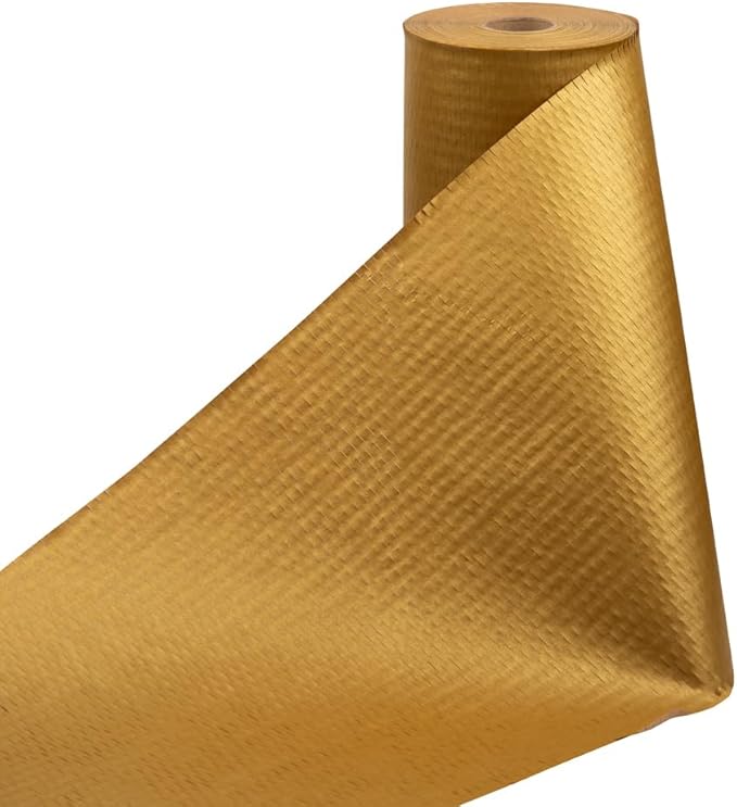 JAM PAPER Honeycomb Packing Paper Roll - 12" x 328' - Gold - 328 Sq Ft - 80 GSM - Roll Sold Individually