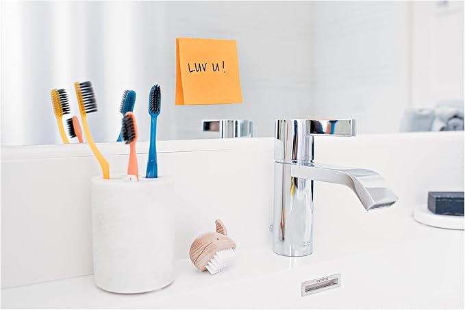 Post-it Super Sticky Notes, 24 Sticky Note Pads, 3 x 3 in., School Supplies, Office Products, Sticky Notes for Vertical Surfaces, Monitors, Walls and Windows, Energy Boost Collection