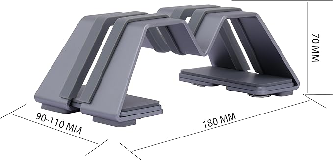 Adjustable Vertical Laptop Stand - Aluminum, Universal Fit for All Laptops (10-30mm Thickness) - Fashion Design, Adjustable Width, Anti-Slip & Scratch-Resistant, Patented Design