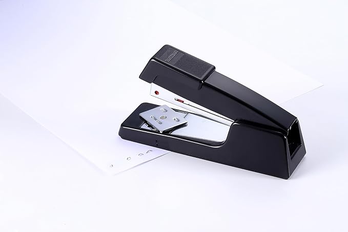 Bostitch Office B400 Executive Compact Stapler, 20 Sheet Capacity, Durable, Metal Design, Opens for Tacking, Dual Clinch, Half-Strip, Black