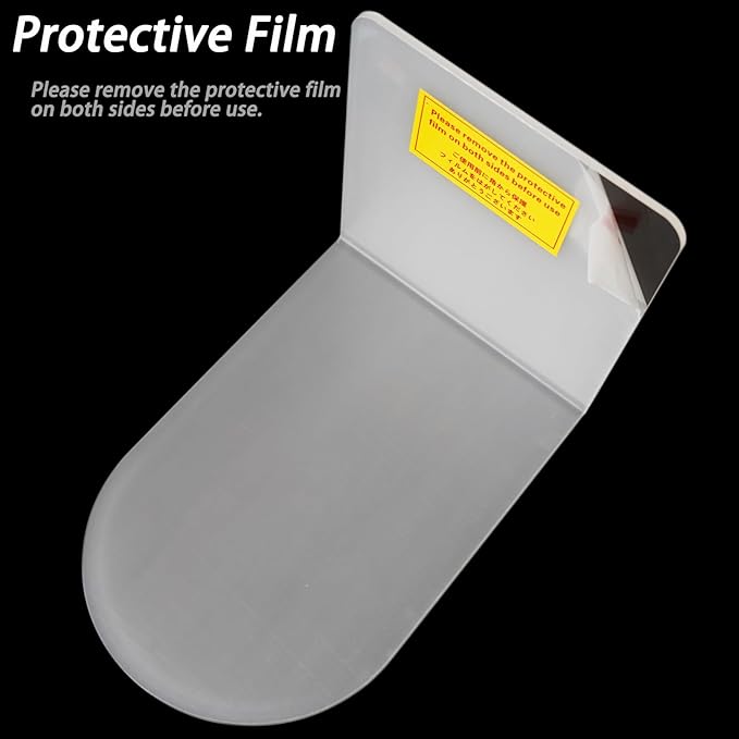 Merrynine Book Ends, 8 Pcs Acrylic Bookends for Shelves, Clear Book Holder, Plastic Bookends for Heavy Books, Book Stopper Organizer for Shelves, Desk, Office, School, 3.93"X4.72"X7.08"