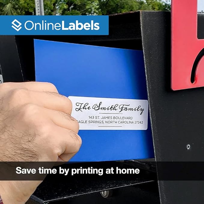 Customizable Address Labels - 4 x 1.33 - Permanent, White Matte - Mailing, Barcoding - Pack of 3,500 Labels, 250 Sheets - Inkjet/Laser Printers - Online Labels