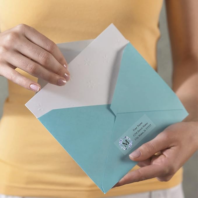 Return Address Labels - Personalized Labels, Custom with Strong Adhesion, Can Be Used for Box, Paper, Plastic, Glass, Metal (2.6x1 Inch)