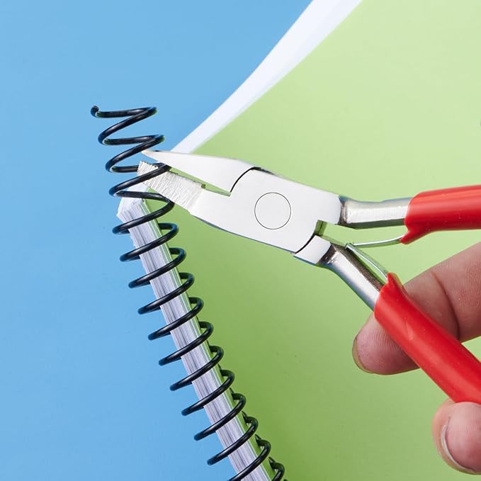 Binditek 200 Pack Plastic Spiral Binding Coils,8 Different Sizes (1/4",5/16",3/8",1/2",9/16",5/8",3/4",1"), 4:1 Pitch, Black, for Letter Size