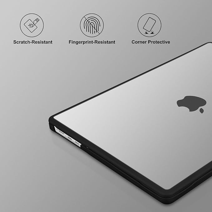 MOSISO Compatible with MacBook Air 13 inch Case 2025-2022 M4 A3240 M3 A3113 M2 A2681, Soft TPU Frame Bumper Anti-Cracking Hard Case&Keyboard Skin&Screen Film for MacBook Air 13.6 inch, Translucent