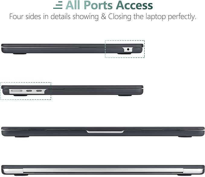 DONGKE Compatible with M4 MacBook Air 15 inch Case 2025 2024 2023 A3241 A3114 A2941 M3 M2 Liquid Retina Display Touch ID, Plastic Hard Case & Keyboard Skin & Screen Protector - Composition Book