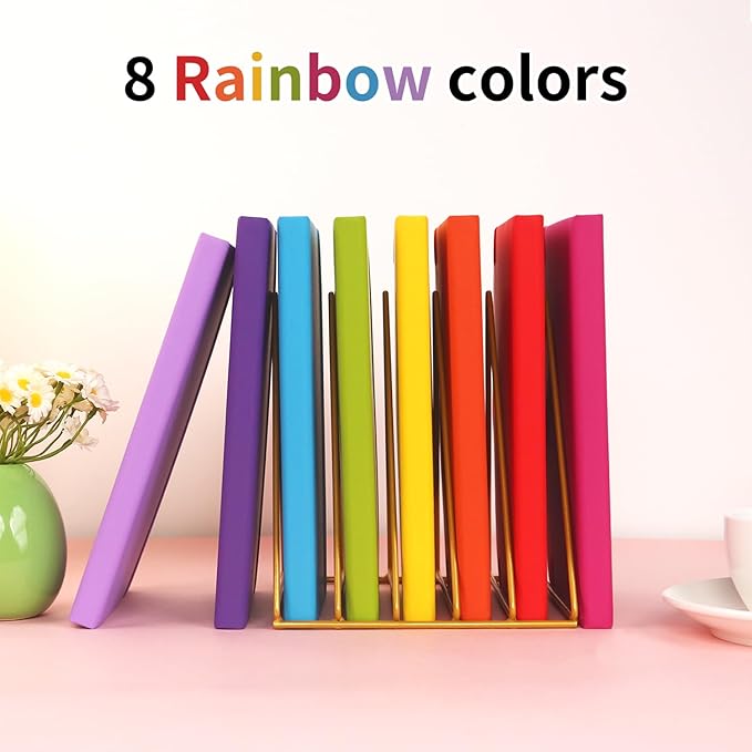 A5 Liend Journal Notebook, 7mm College Ruled Notepad, Journaling for Writing, Work, School, Travel and Note Taking, Hardcover 224 Pages (112 Sheets) 5.5 x 8.3 inches Multicolored (8 Pack)