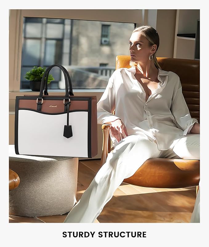 LOVEVOOK Laptop Tote Bag for Women, Office Work Bag Briefcase fit for 15.6 inch Laptop, Large Capacity Teacher Bag Handbag