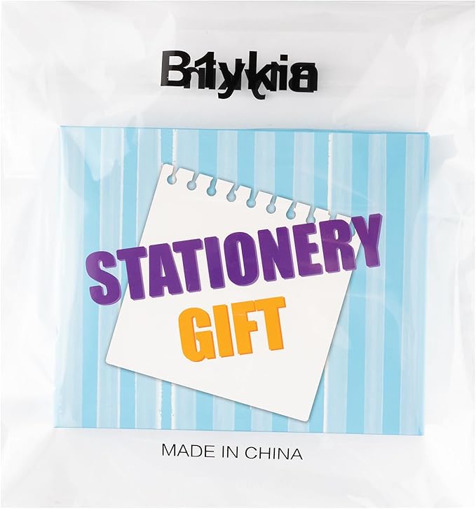 B1ykin Stationery Gift Set - 3Pcs Notebook Sticky Notes, A5 Spiral Notebooks & 550 Sheets Cute Sticky Notes with Pens Kit for Office School Teacher Thanksgiving Supplies (Math Teacher)