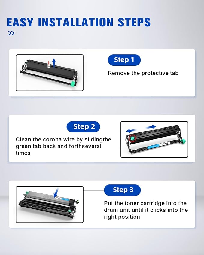 DR229 DR-229CL (NOT Toner) Compatible Replacement for Brother DR229 TN229 TN229XL DR-229 HL-L3280CDW MFC-L3720CDW HL-L3300CDW HL-L3220CW HL-L3295CDW HL-L8245CDW Printers (4-Pack Not Toner)