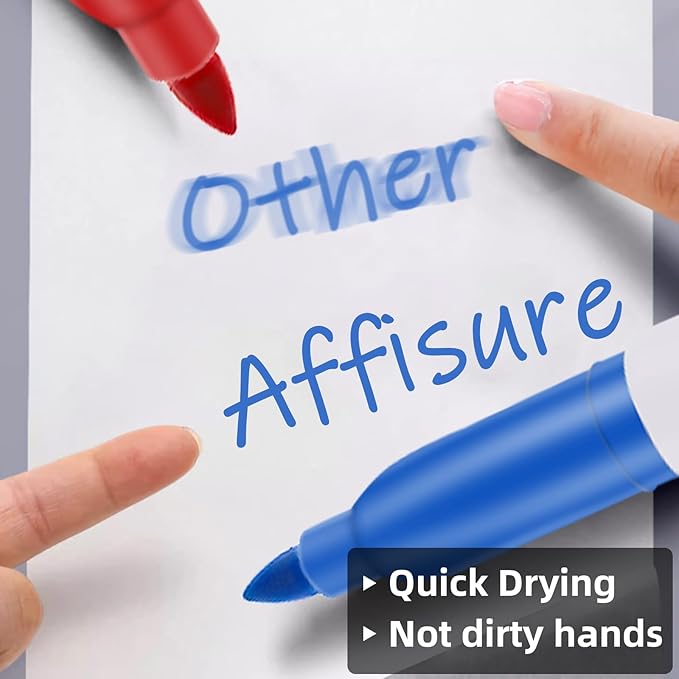 Permanent Markers Assorted Colors Set, 8 Colored Markers 8 Pack, Fine Point,Works on Wood, Plastic, Metal, and More, for Adults, Artist, Taecher, Kids