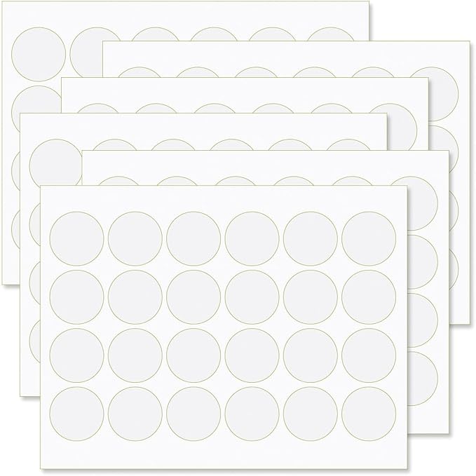 Woodland Deer Round Return Address Labels - Set of 144 1-1/2" Diameter Self-Adhesive, Flat-Sheet Labels