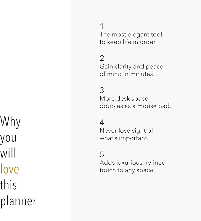 Elegant To Do List Notepad with Mouse Pad Feature, 11.22" x 7.87", 50 Tear-Off Sheets, Gold Foiled, Daily Planning, Eco-friendly To Do List Planner, FSC™ Certified To Do List Notebook for Work