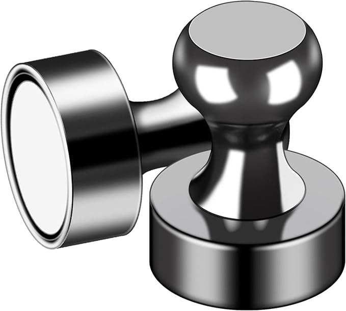 LOVIMAG Fridge Magnets 25Pcs Refrigerator Whiteboard Small Strong Magnet Classroom Kitchen Accessories Decorative Locker Set Decor Must Haves Office Calendar Refrigerador Magnetic Cute Crafts Black