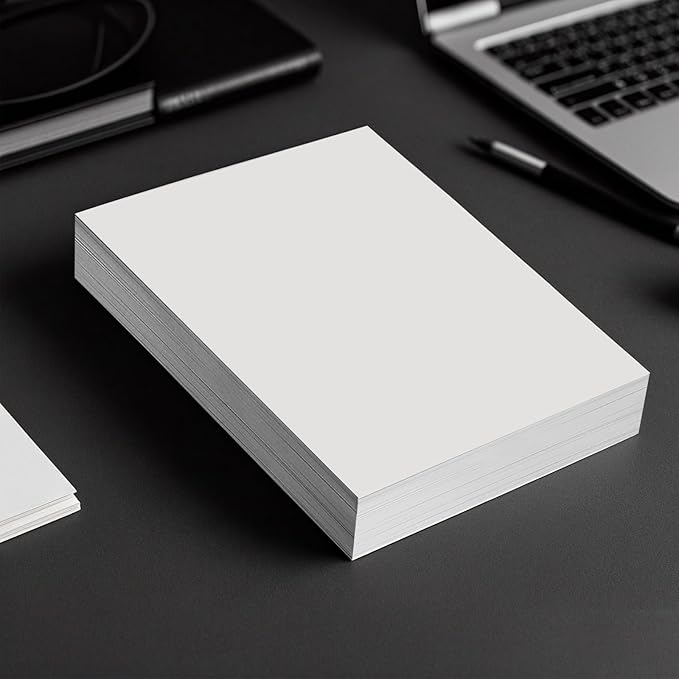 OcePor 50 Sheets White Cardstock 8.5 x 11, 92lb/250gsm Card Stock Paper, Thick Printer Cardboard Paper, Heavy Cardstock for Invitation, Resume, Certificate, Business Cards, Office