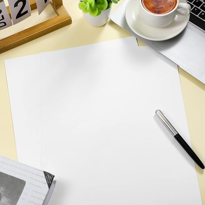 Mepase 100 Sheets Cardstock Paper 8.5 x 14 White Paper, 65lb Card Stock Printer Legal Cardstock for Invitations, Menus, Wedding, DIY Cards