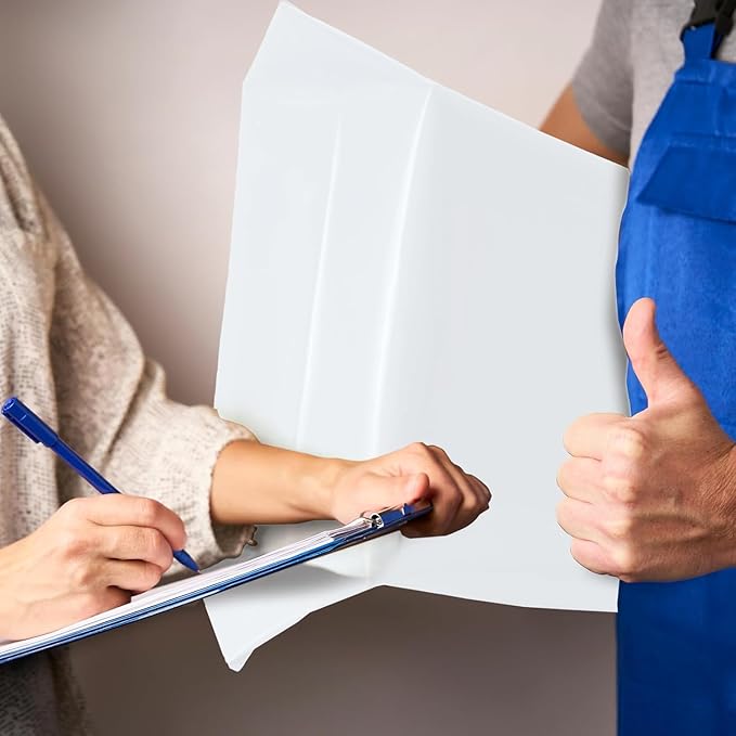 Fuxury 1500 Pcs 19x24" Poly Mailers,Waterproof Mailing Envelopes for Clothing, Strong Adhesive Poly Shipping Postage Bags for Small Business(White)