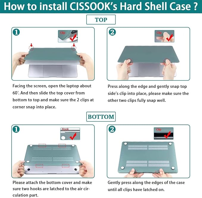 CISSOOK Compatible with MacBook Pro 13 Inch Case 2025-2020 A2338 A2251 A2289 Model, Frosted Clear Hard Shell Case with Keyboard Cover for MacBook Pro 13" M1 M2, Matte Clear