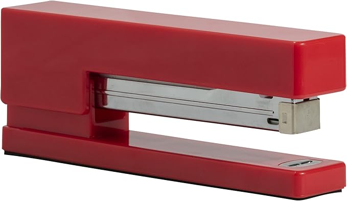 JAM PAPER Office & Desk Sets - 1 Stapler & 1 Tape Dispenser - Red - 2/Pack