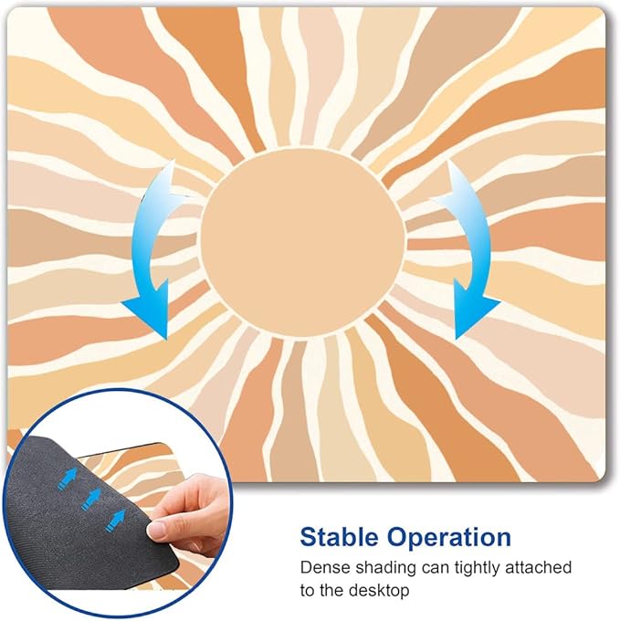 Mouse Pad, Cute Modern Abstract Art Mouse Pads, Square Washable Cloth Personalized Mouse Mat with Design, Gaming Office Home Non-Slip Rubber Base Computer Mousepad