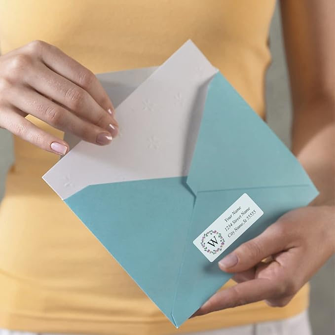 Return Address Labels - Personalized Address Labels, Custom Address Labels with Strong Adhesion, Can Be Used for Box, Paper, Plastic, Glass, Metal (2.6x1 Inch)