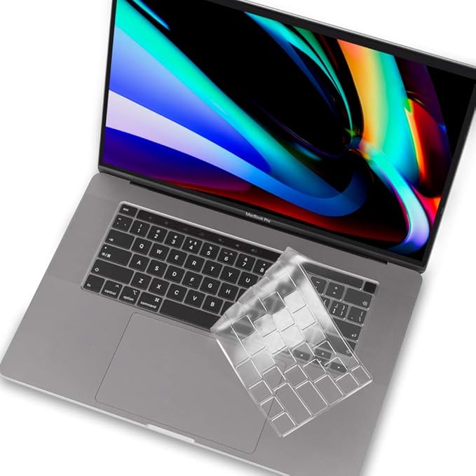Ultra Thin Keyboard Cover Skin for MacBook Pro 16 inch with Touch Bar Touch ID A2141 and MacBook Pro 13 inch A2338 A2251 A2289 Keyboard Protector