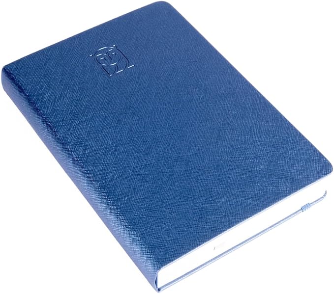 Undated Daily Planner – 6-Month A5 Productivity Organizer with Full Page Per Day, Hourly Schedule, Goal Setting, Habit Tracker, Weekly & Monthly Pages – Hardcover Time Management Notebook (Blue)