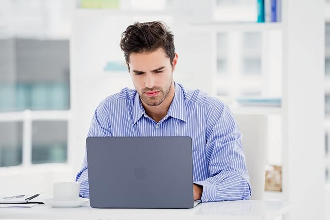 Teryeefi for MacBook Pro 16 Inch Case M4 M3 M2 M1 2025 2024-2021 Release A3403 A3186 A2485 A2780 A2991 Model, Matte PC Hard+Keyboard Cover+Screen Protector+Type C Adapter, Lavender Gray