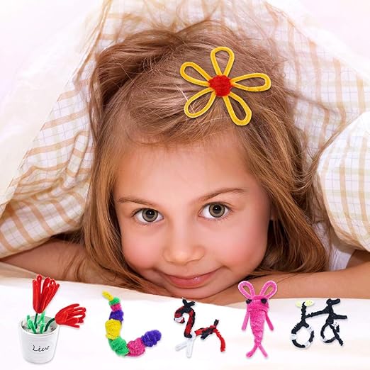 Pipe Cleaners,1600 Pieces Pipe Cleaners Crafts Pipe Cleaners Craft Supplies in 32 Colors Chenille Stems for Home and School DIY Art Crafts (0.23 x 11.8 Inches)