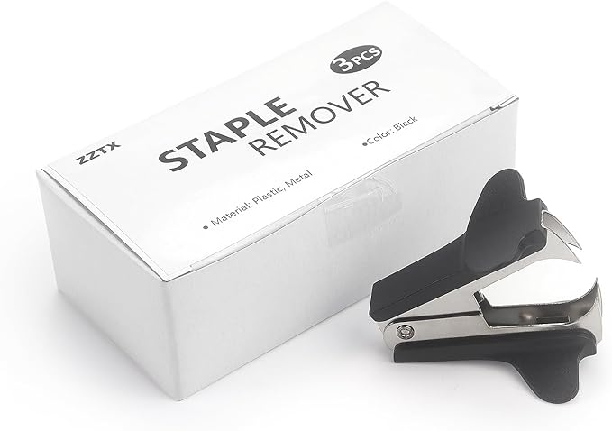 ZZTX Staple Remover Staple Puller Removal Tool for School Office Home 3 Pack
