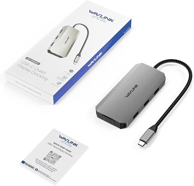 WAVLINK USB C Docking Station (Grey)