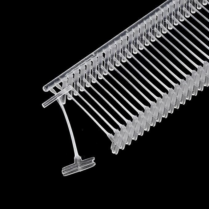 MECCANIXITY Standard Tagging Fasteners,Plastic Regular,Standard Label Gun Price Tagging Barbs for Garment Price Tag Label Tagging Barbs 15mm/0.59 Inch,Pack of 1000 Transparent