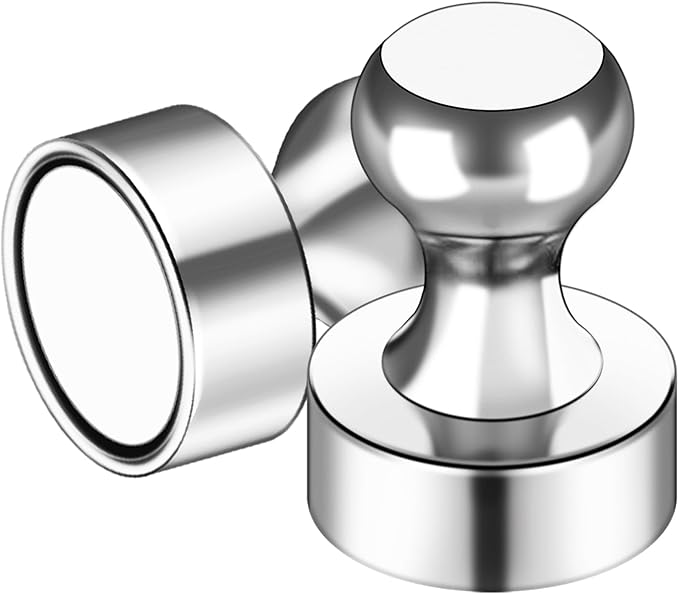 LOVIMAG Fridge Magnets 30Pcs Refrigerator Whiteboard Small Strong Magnet Classroom Kitchen Accessories Decorative Locker Set Decor Must Haves Office Calendar Refrigerador Magnetic Cute Crafts Silver