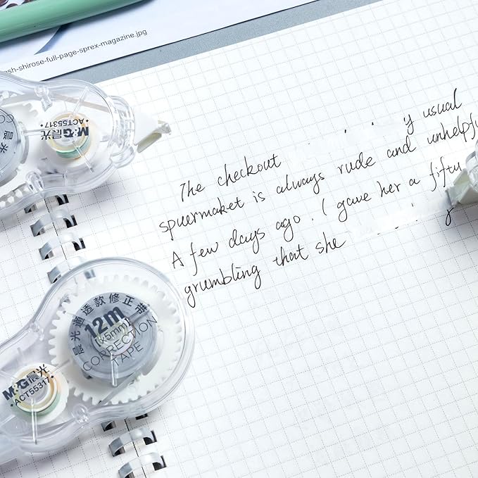 M&G 6 Pack Correction Tape Set, Total 72M/236FT Correction Tape Clear Writing with No Drying Time for Office School Supplies Student 1/5 Inch X 39.37 Ft/Pack