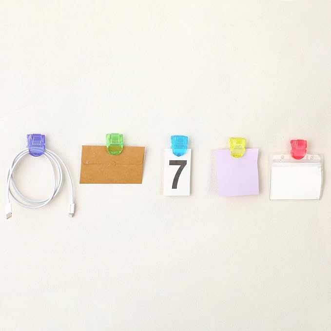 15 Pcs Cubicle Clips Fabric Panel Cubicle Accessories Fabric Partition Panel Wall Clip Office Photos Wall for Notes Memos Standard Size, 40-Sheet Capacity (Multicolor)