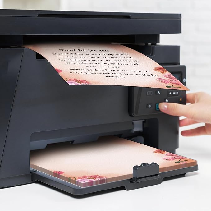 250Pcs Watercolor Stationery Paper and Envelope Set with 100 Letterhead Papers and 50 Envelopes, 10 Design for Letter Writing,Invitations Computer Holidays Party Notes, 8.5x11 Inch-Floral