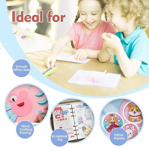 Fine Tip Glue Pen, Quick Dry Roller Stick Pens, Apply Glue Like Writing, Easy Control Precision Adhesive for Scrapbooking, Card Making, Crafting, Foil Calligraphy, Craft Supplies