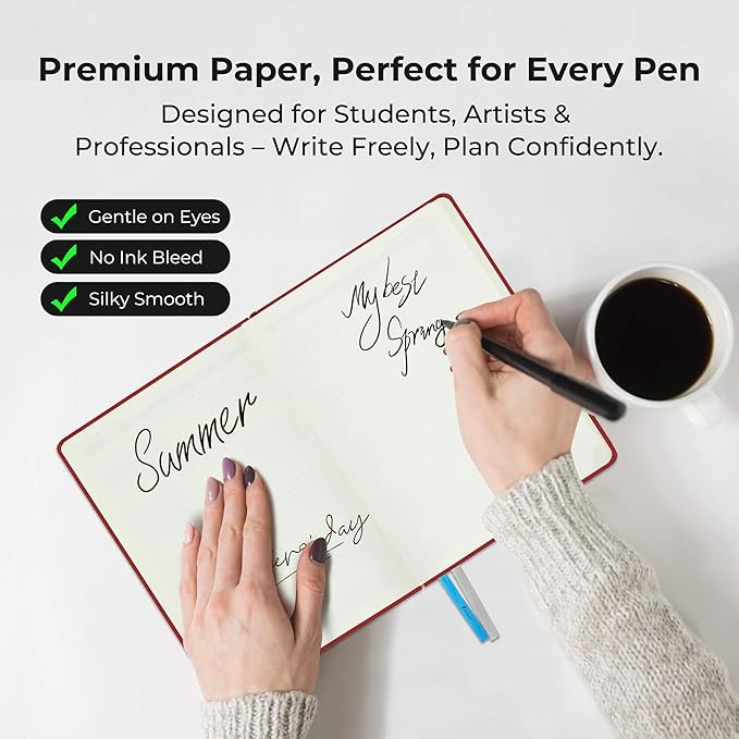 Weekly Monthly 2026 Planner (Jan.26-Dec.26),6.5"x3.75",12 Months Agenda Plan with Month Tabs & Pocket,Expenses/Note Pages, Appointment Book Calendar with Hardcover Vegan Leather Cover,Red