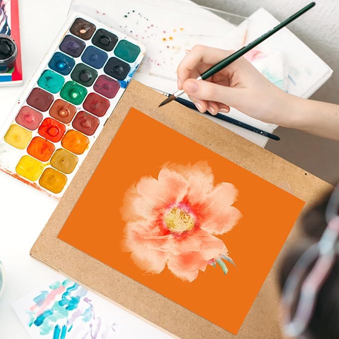 OcePor 50 Sheets Orange Cardstock Paper, Colored Printer Paper 8.5 x 11, Thick Construction for Cards Making, Scrapbook,Office Printing, Invitations, Certificates,DIY Crafting 92 lb/250gsm