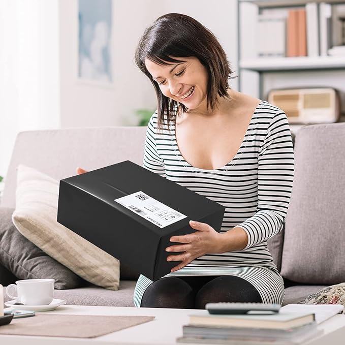 UCGOU Poly Mailers 19x24 Inch Black 100 Pack Extra Large Shipping Bags Strong Thick Mailing Envelopes Self Seal Adhesive Waterproof and Tear Proof Boutique Postal for Clothing Quilt and More