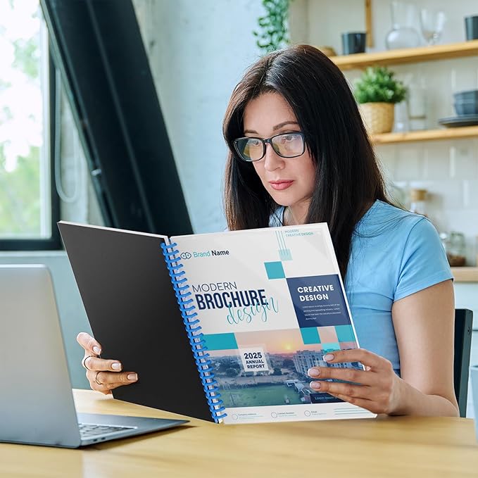 Ndsox 200 Pack Binding Covers and Backs Set 8.5 x 11 Inches Letter Size, 100 8-Mil Clear Binding Covers, 100 12-Mil Black Sand-Textured Binding Presentation Polycovers, Un-Punched, Square Corners