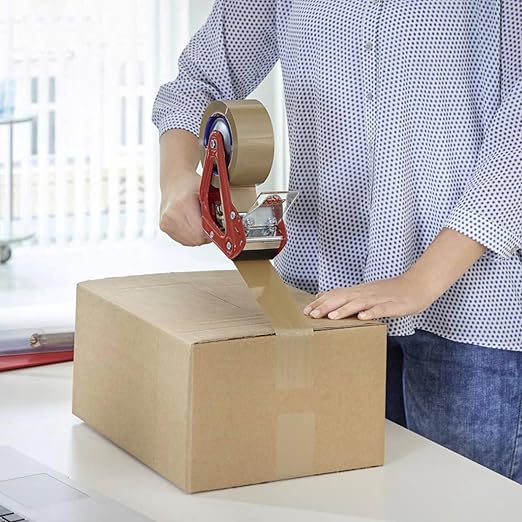 2Inch Brown Packing Tape, 2.0 Mils 110 Yards - High Tensile Strength for Shipping, Moving Boxes Sealing & Packaging, Superior Hold and Tear Resistance