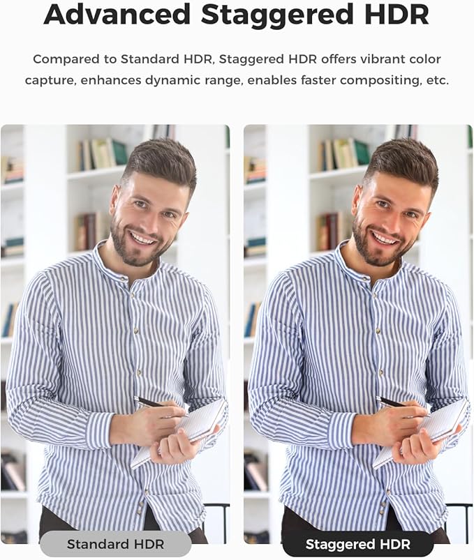 OBSBOT Meet SE 1080P 100FPS Webcam for PC, AI Framing Streaming Camera with 1/2.8" Sensor, Beauty Mode, Gesture Control, Staggered HDR, Web Camera for Desktop Computer, Laptop, Meeting. (Aurora Green)