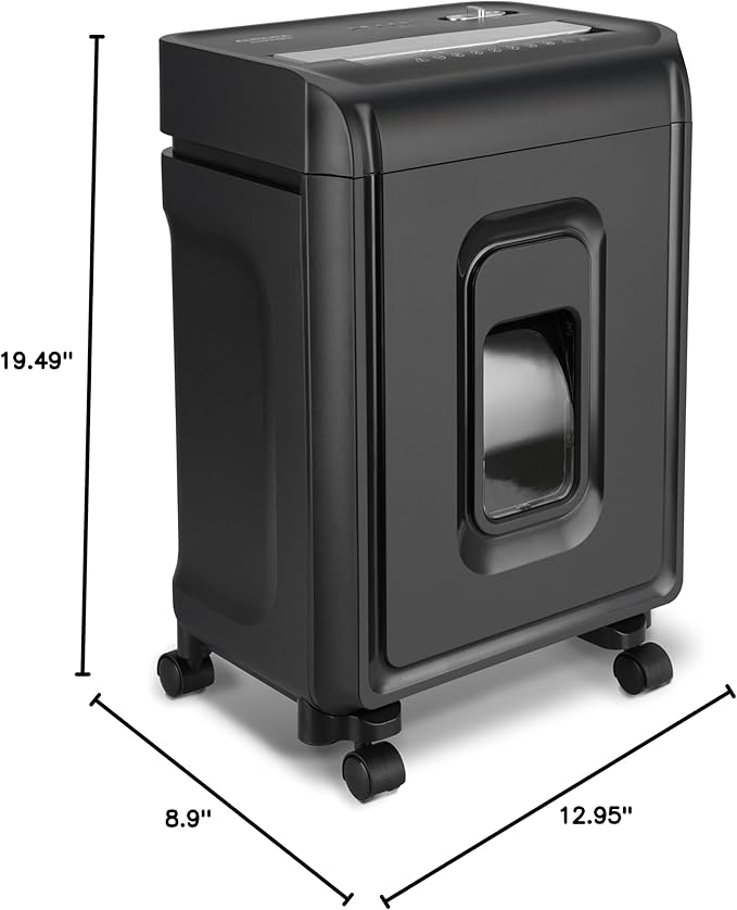 Aurora AU830MA High-Security 8-Sheet Micro-Cut Paper and Credit Card Shredder/ 20 Minutes/Security Level P-5