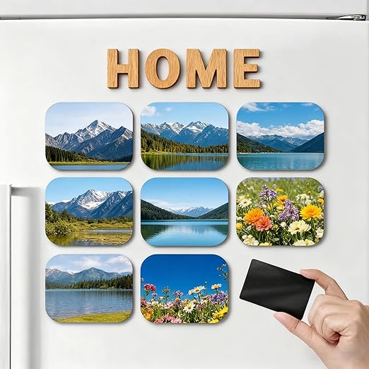 Macarrie 4 x 6 Adhesive Magnetic Sheets with Adhesive Backing Cuttable Magnetic Paper Stickers Flexible Peel and Stick for Picture Crafts Die Storage Photos(250 Pcs,4x6inch)