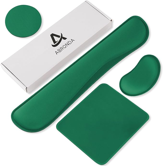 Office Ergonomic Memory Foam Computer Mouse and Keyboard Wrist Rest pad Support Carpal Tunnel, Wrist Rest for Keyboard and Mouse, Wrist Support Set