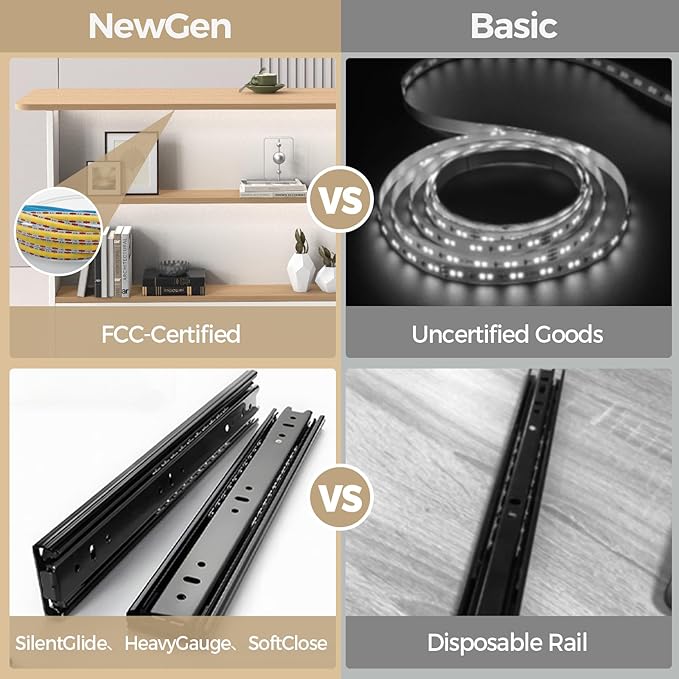 Modern Reception Desk with LED Lights - 59" Front Desk Reception Counter with Dual Display Shelves & Hidden Cable Management, Lockable Drawer & Storage Cabinet for Office, Salon, Spa, Retail, Right