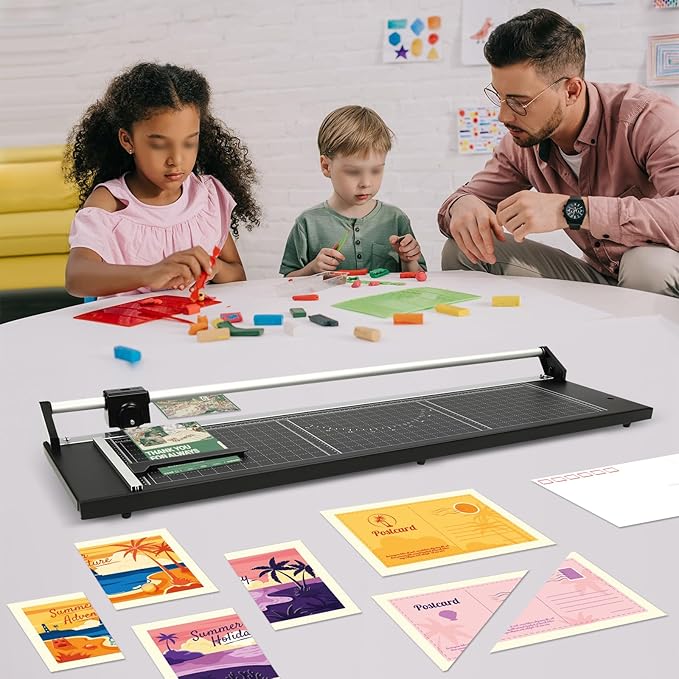 36 Inch Rotary Trimmer Paper Cutter,Rotary Paper Cutter Paper Trimmer for Crafting & Scrapbooking Supplies for A4 Cardstock Photo Label with Precise Positioning