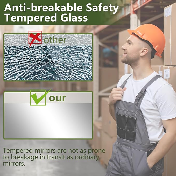 MELOMOIR 71"x32" Gold Mirror Full Length, Large Floor Mirror for Home Gym Bedroom Living Room, Large Standing Mirror with Shatterproof Tempered Glass, Wall Mirror Full Length, Wide Leaning Mirror