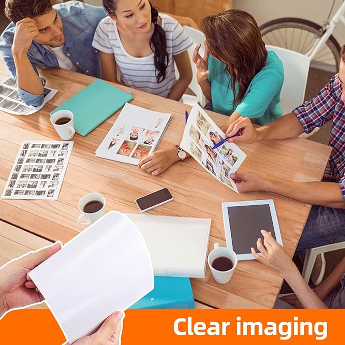 Photo Paper Single-Sided High Gloss,8x11.5 Inch, Pack of 20 Sheets, 200 g/㎡, White,Fits for Thermal Sublimation, Inkjet, laser and photo Printers, No Color Difference